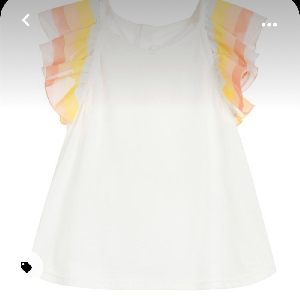 Chloe baby girls frill sleeve top